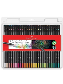 Imagem de Lápis de Cor 50 Cores Supersoft Faber Castell