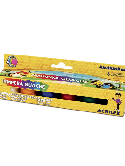 Imagem de Tinta Guache 15 ml c/6 cores -  Acrilex