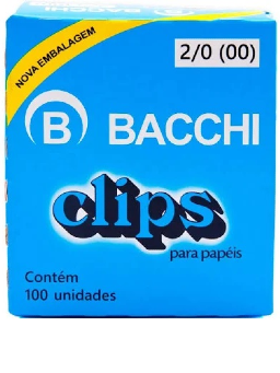 Imagem de Clips Galvanizado 2/0  Bacchi c/100un 