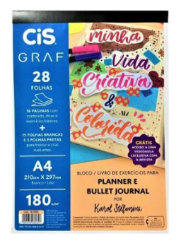 Imagem de Bloco e Livro de Exercícios Planner e Bullet Journal Cis Graf