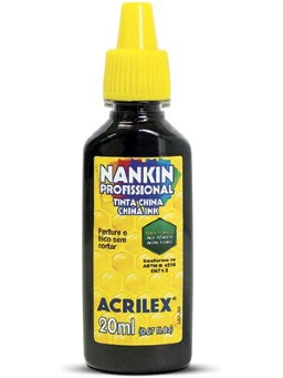 Imagem de Tinta Nankin 20ml preto - Acrilex