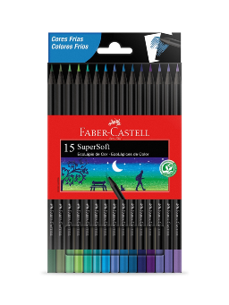 Imagem de Lápis De Cor Supersoft 15 Cores Frias Faber Castell