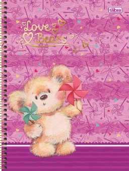 Imagem de Caderno 1 Matéria Univ Love Bears 96fls