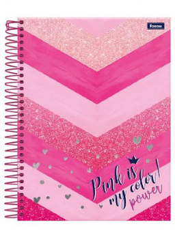 Imagem de Caderno  1/4 Espiral Pink Power 80fls