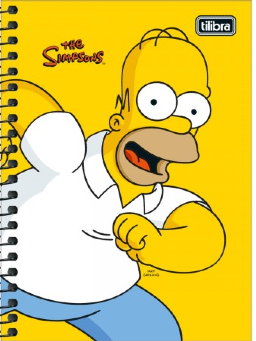 Imagem de Caderno  1/4 Espiral The Simpsons 80fls