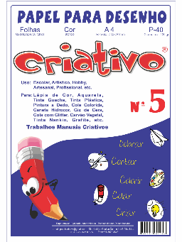 Imagem de Papel Criativo nº 5 Desenho A4 120gr c/50 fls