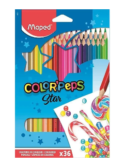 Imagem de Lápis de Cor 36 Cores ColorPeps Star - Maped