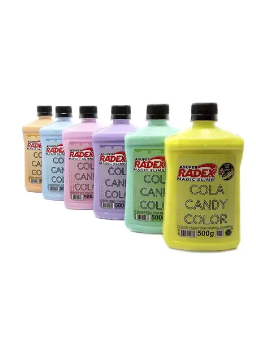 Imagem de Cola para Slime Candy Color 500g Radex