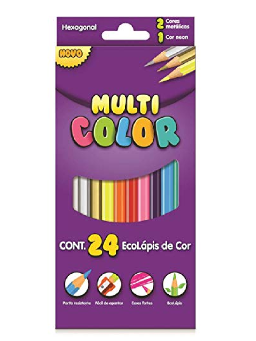 Imagem de Lápis de Cor 24 Cores Ecolápis - Multicolor