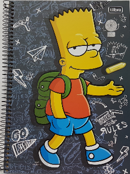 Imagem de Caderno 1 Matéria Univ Simpsons 96fls