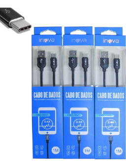 Imagem de Cabo USB Dados e Carga Tipo C 1mt - Inova