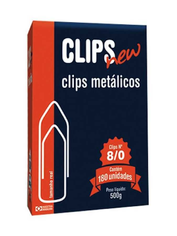 Imagem de Clips Galvanizado 8/0 com 180 Unidades