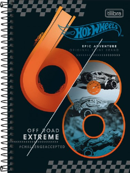 Imagem de Caderno 1 Matéria Univ Hot Wheels 80fls