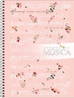 Imagem de Caderno Música Univ. Espiral Capa Dura 80 Folhas 