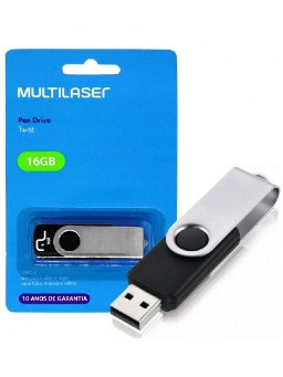 Imagem de PenDrive 16GB USB 2.0 Twist - Multilaser