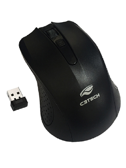 Imagem de Mouse Óptico Sem fio Wireless C3Tech