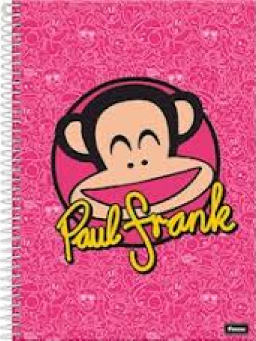 Imagem de Caderno  1/4 Espiral Paul Frank 96fls