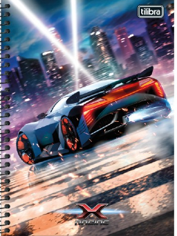 Imagem de Caderno  1/4 Espiral Racing 80fls