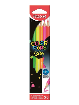 Imagem de Lápis de Cor 6 Cores Color Peps Fluo Maped 